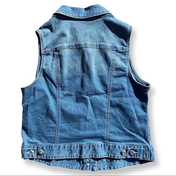 Style & Co Denim Vest new with tags - Picture 2 of 4